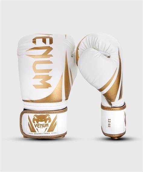 Challenger 2.0 Boxing Gloves - White/Gold
